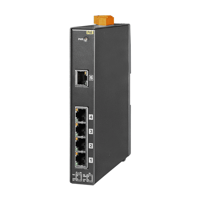 NSM-205PSE-24V PoE Ethernet Switch, 5-Port Unmanaged 10/100 Mbps (PSE)