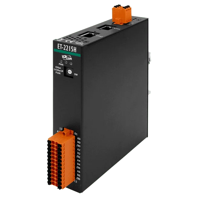 ET-2215H Ethernet I/O Module, 8-ch High-Speed RTD Input, 2-port Switch