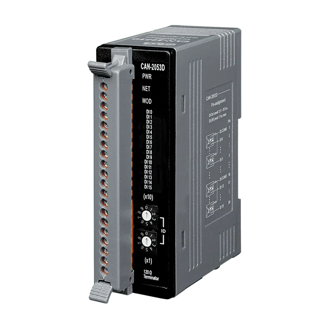 CAN-2053D DeviceNet Slave Module, 16-ch Isolated Wet Digital Input