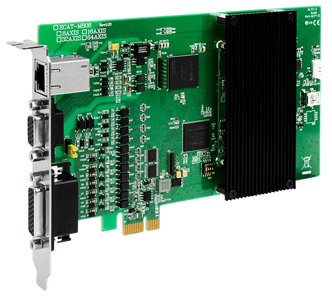 ECAT-M808-8AX/S PCI Express EtherCAT MainDevice Board, 8-Axis Motion Control