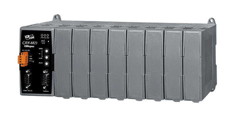 CAN-8823-G CANopen Remote I/O Unit with 8 I/O Expansion Slots
