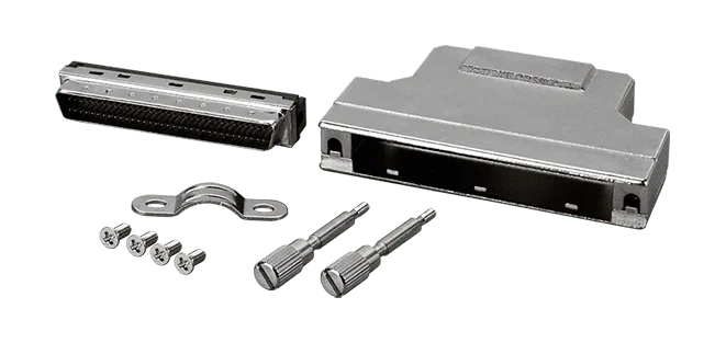 CA-SC68 SCSI-II 68-pin connector Male with metal cover (Solder Type)
