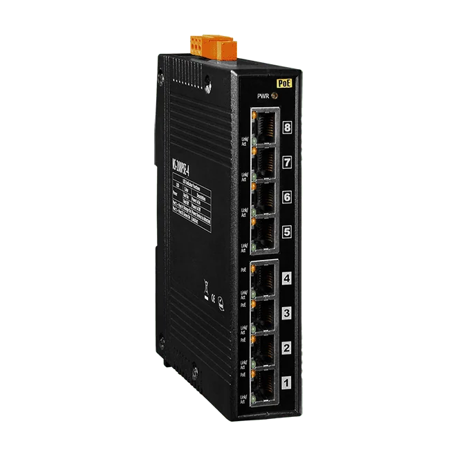 NS-208PSE-4 Unmanaged PoE Industrial Ethernet Switch, 8-port with 4 PSE Ports