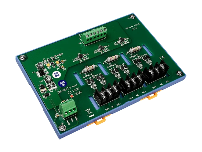 DN-843V-600V 3-channel Voltage Attenuator, ±600 Vpp Input, Non-isolated