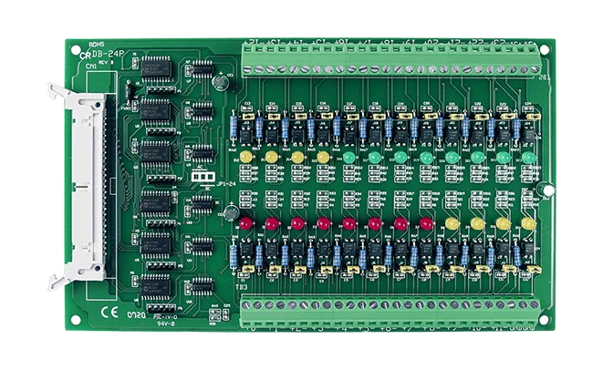 DB-24P/DIN 24-ch Optically Isolated Digital Input Daughter Board