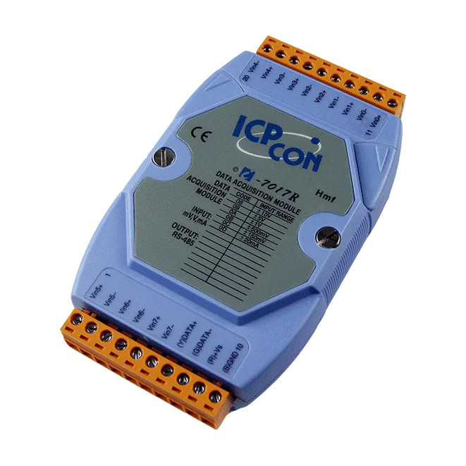 I-7017R 8-ch Analog Input Module with High Voltage Protection, DCON