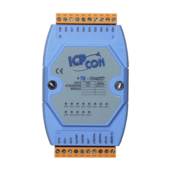 I-7042D 13-ch Isolated Digital Output Module with LED Display, DCON