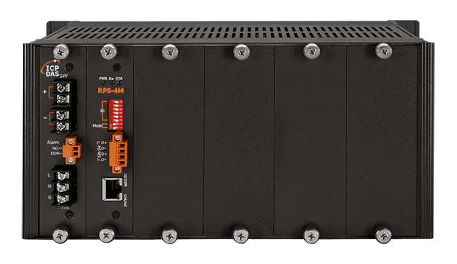 RPS-4M 4-Slot Redundant Power Communication Module, Modbus RTU/TCP