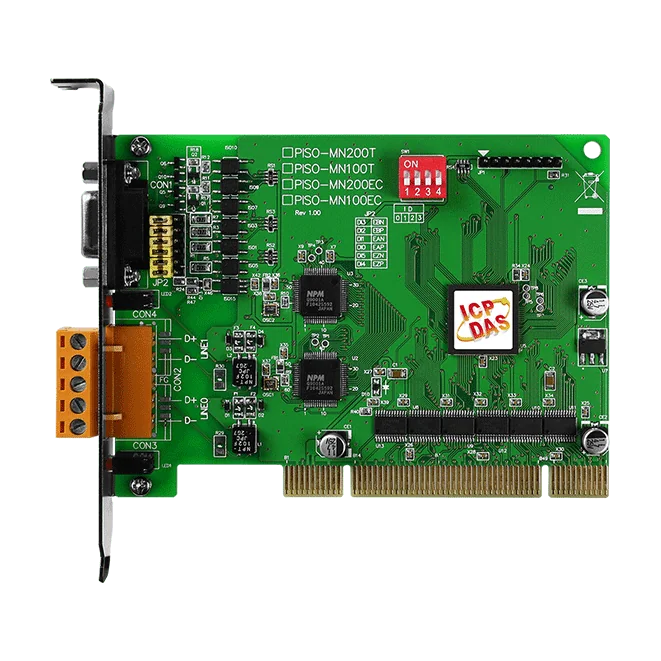 PISO-MN200T PCI Dual-line Motionnet Master Card, 20 Mbps Motion/I/O