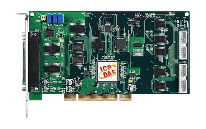 PCI-1002LU/S Universal PCI Multifunction DAQ Board, 110 kS/s 32-ch AI
