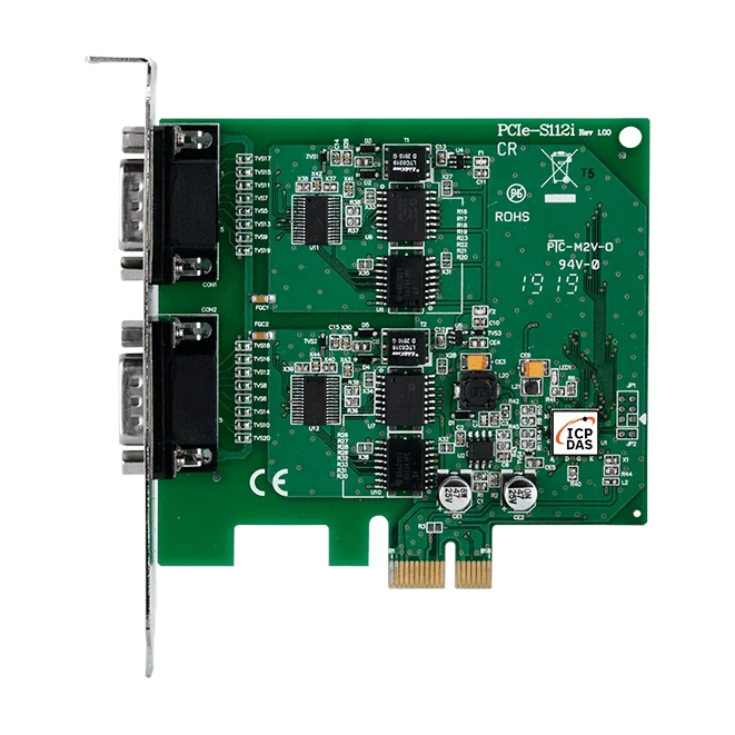 PCIe-S112i PCI Express Serial Board, 2 Isolated RS-232 Ports