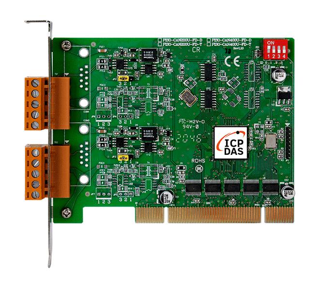 PISO-CAN200U-FD-T Universal PCI CAN FD Card, 2-Port Isolated CAN Bus Interface