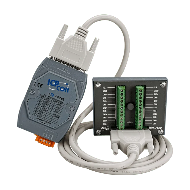 I-7018Z-G/S2 10-ch Thermocouple Input Module using DCON Protocol (Gray Cover)