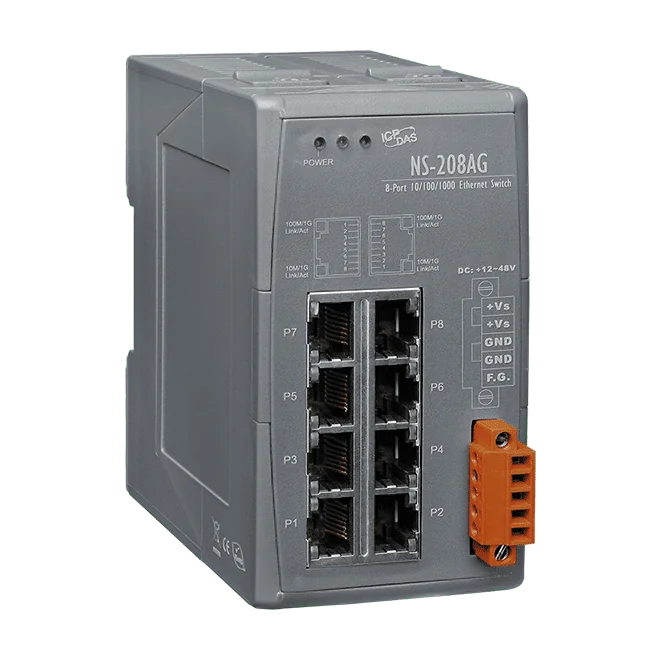 NS-208AG Unmanaged 8-Port 10/100/1000 Base-T Ethernet Switch