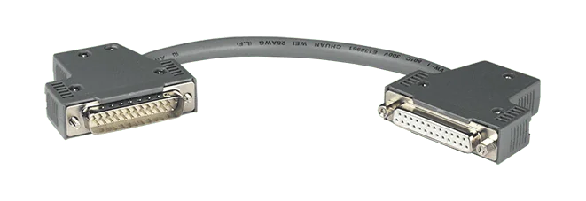 CA-2525015 DB25 Male/90° to Female/90° Cable, 15cm