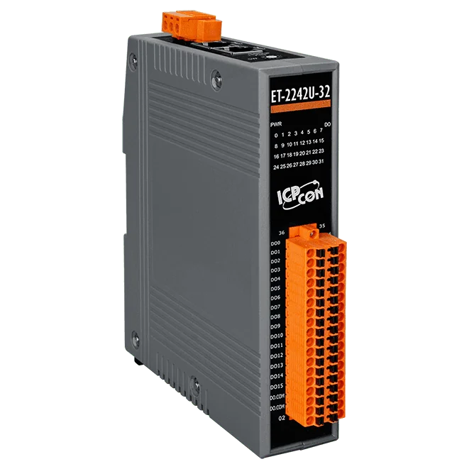 ET-2242U-32 Ethernet I/O Module, 32-ch Digital Output (Sink/Source)