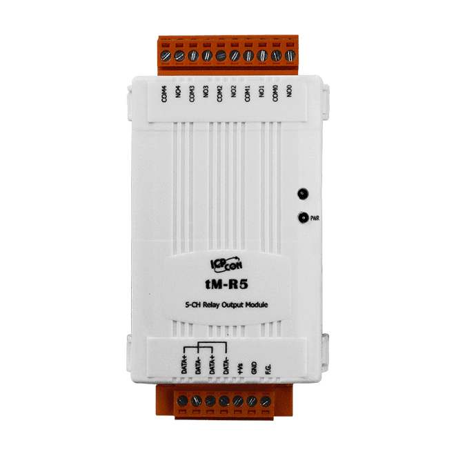 tM-R5 5-Channel Power Relay Module with RS-485 Modbus RTU Interface