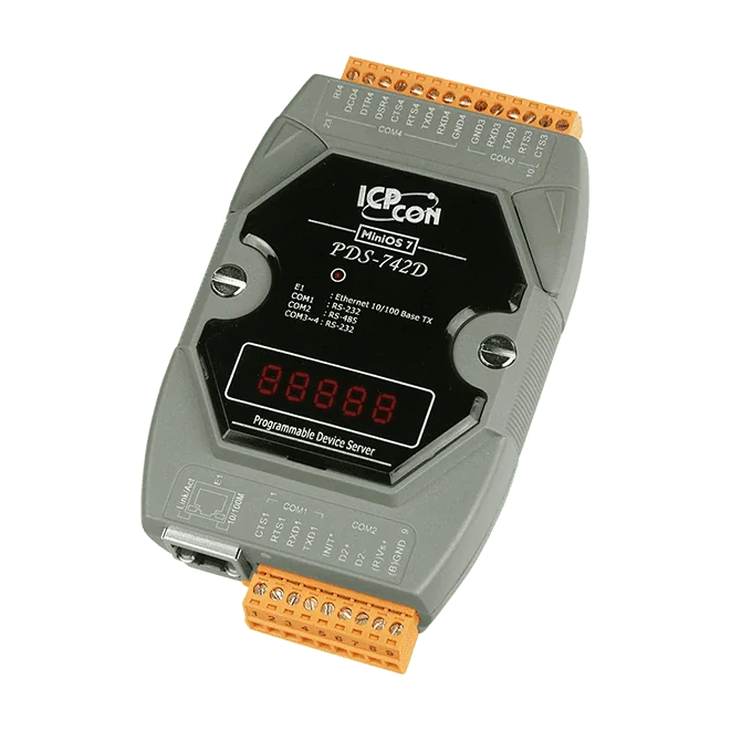 PDS-742D Serial-to-Ethernet Device Server, 3x RS-232 and 1x RS-485