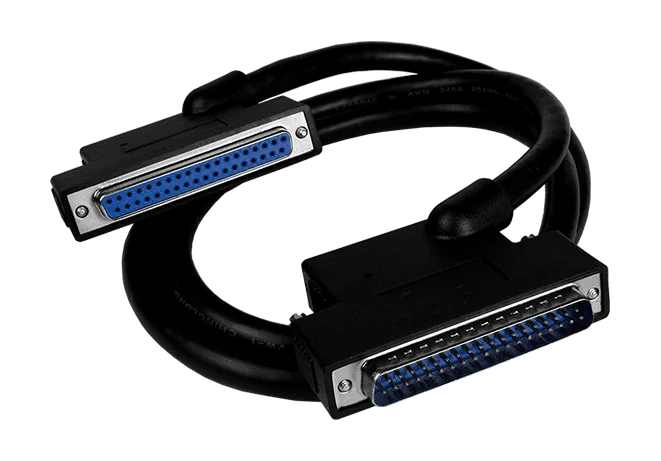 CA-3710AM DB37 Male to Female, with Molded Cable, 45º, 1M