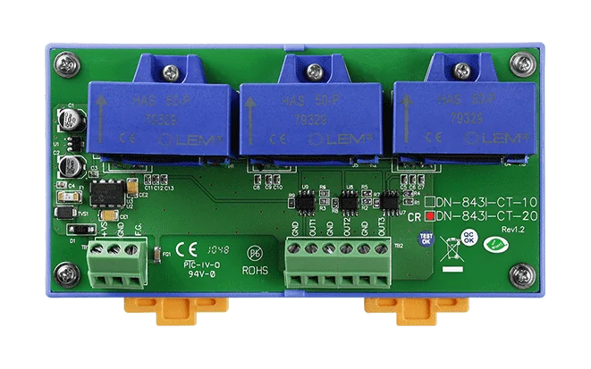 DN-843I-CT-20 3-Channel 20 A Current Transformer Module, ±10 Vpp Output