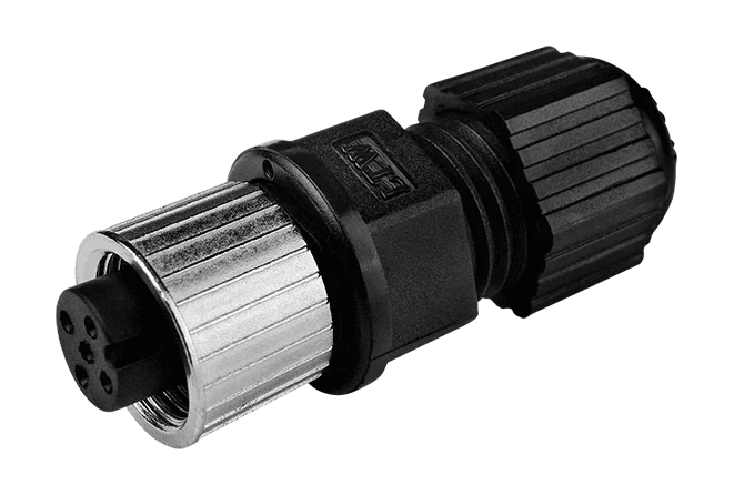 M12A-5P-IP68 5 Pins M12 A Code Assembly Plug (Female)