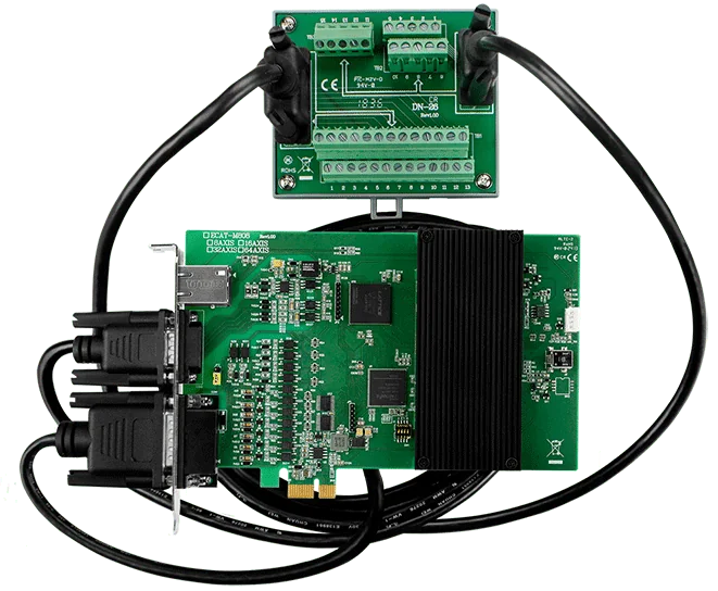 ECAT-M808-8AX/S PCI Express EtherCAT MainDevice Board, 8-Axis Motion Control