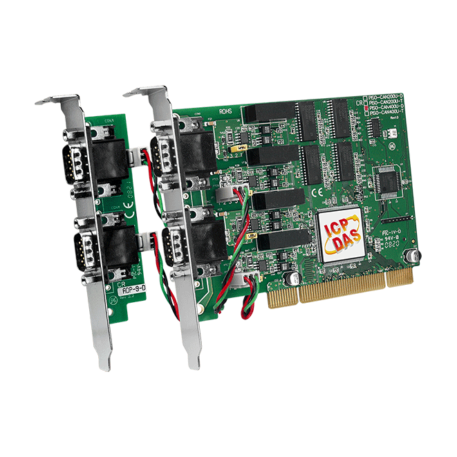 PISO-CAN400U-D Universal PCI CAN Card, 4-Port Isolated CAN 2.0A/2.0B