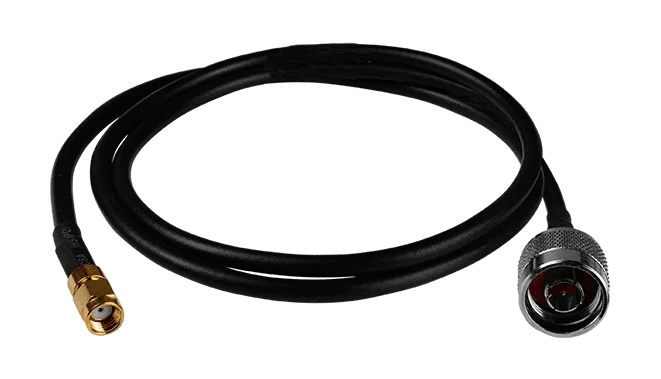 3S004 HDF 200 cable, 1 meter long N type male to RP-SMA male