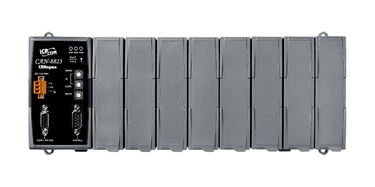 CAN-8823-G CANopen Remote I/O Unit with 8 I/O Expansion Slots
