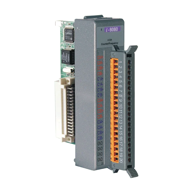 I-8080-G 4/8-ch Counter/Frequency/Encoder Input Module, Gray Cover