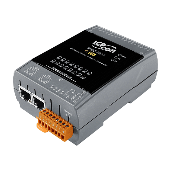 PET-7253 PoE Ethernet I/O Module, 16-ch Dry Contact Digital Input