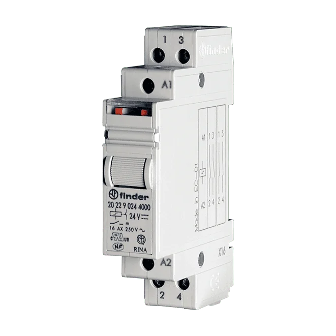 RM-20.22 2-Pole 16 A Relay Module, DIN-Rail Mount