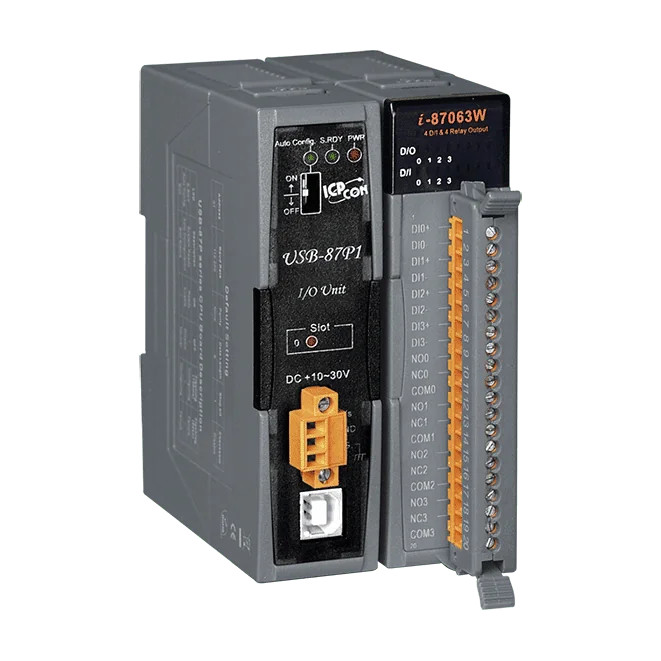 USB-87P1-G 1-Slot USB I/O Expansion Unit with DCON Intelligent CPU