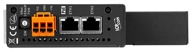 PET-2218H-16/S1 PoE I/O Module with 2-port Ethernet Switch, 16-ch High Speed Thermocouple Input, 100 S/s