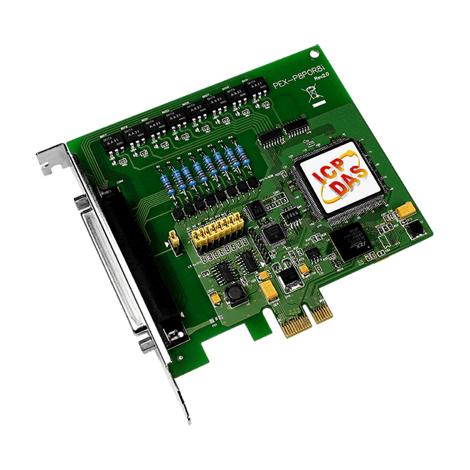 PEX-P8POR8i PCI Express Board, 8-ch Isolated DI and 8-ch PhotoMOS Relay Output