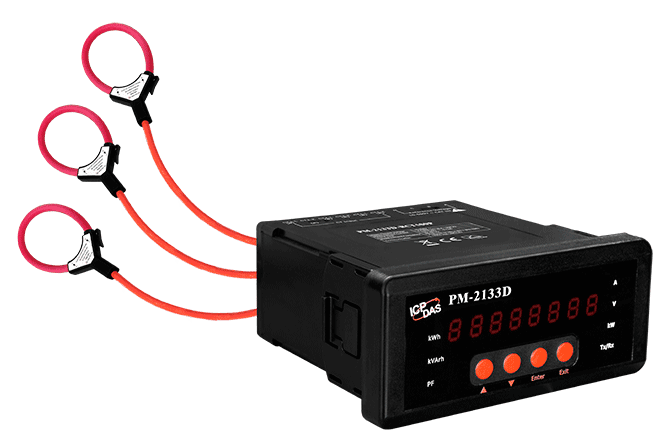 PM-2133D-RCT500P Modbus RTU 3-Phase Power Meter, 500 A Rogowski Coil CT