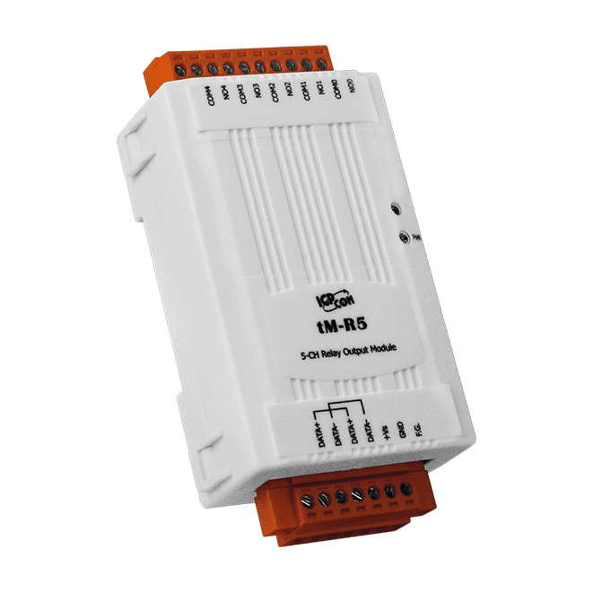 tM-R5 5-Channel Power Relay Module with RS-485 Modbus RTU Interface