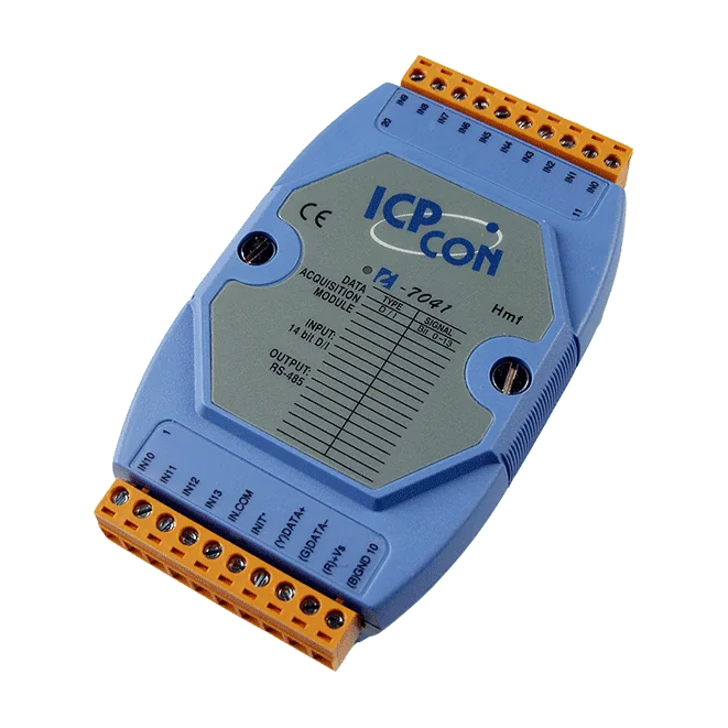 I-7041 Isolated Digital Input Module, 14-ch Sink/Source with DCON RS-485