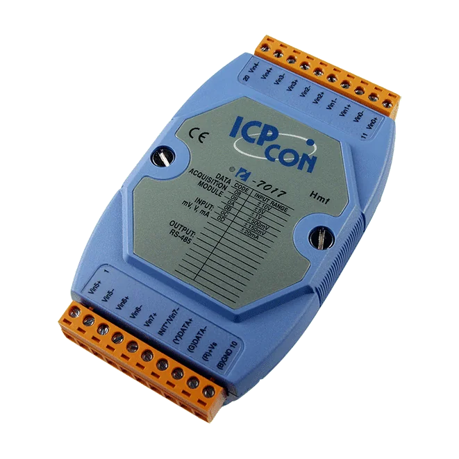 I-7017 8-ch Analog Input Module, DCON RS-485, Voltage and Current
