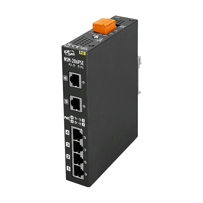 NSM-206PSE PoE PSE Ethernet Switch, 6-port Unmanaged 10/100 Mbps